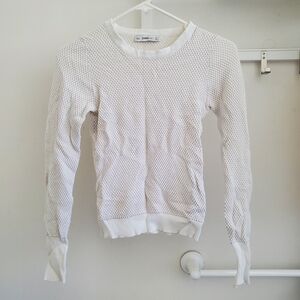 Zara White Textured Sweater
